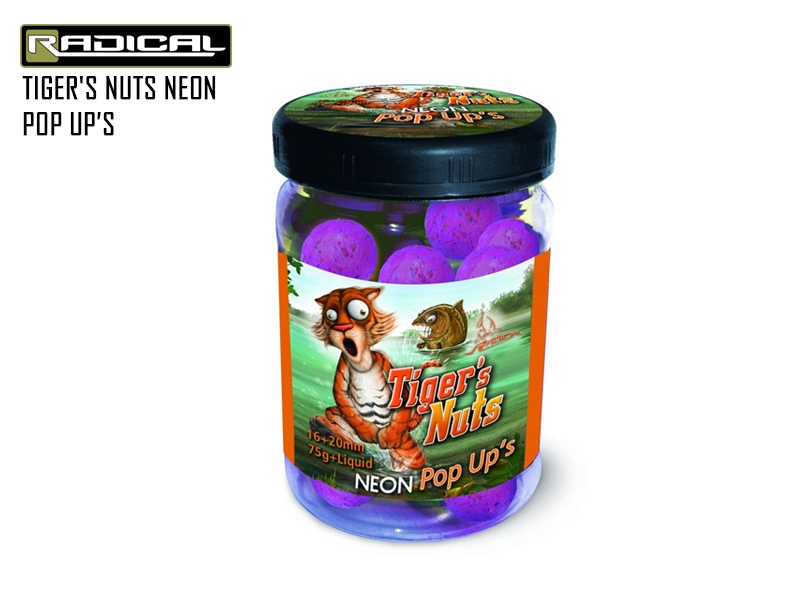 Quantum Radical Tiger's Nuts Neon Pop Ups (Size:16mm/20mm, Contents:75gr)